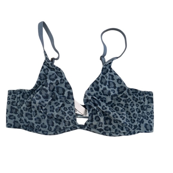Victoria's Secret Gray Leopard Bralette Size 34C - Picture 2 of 4
